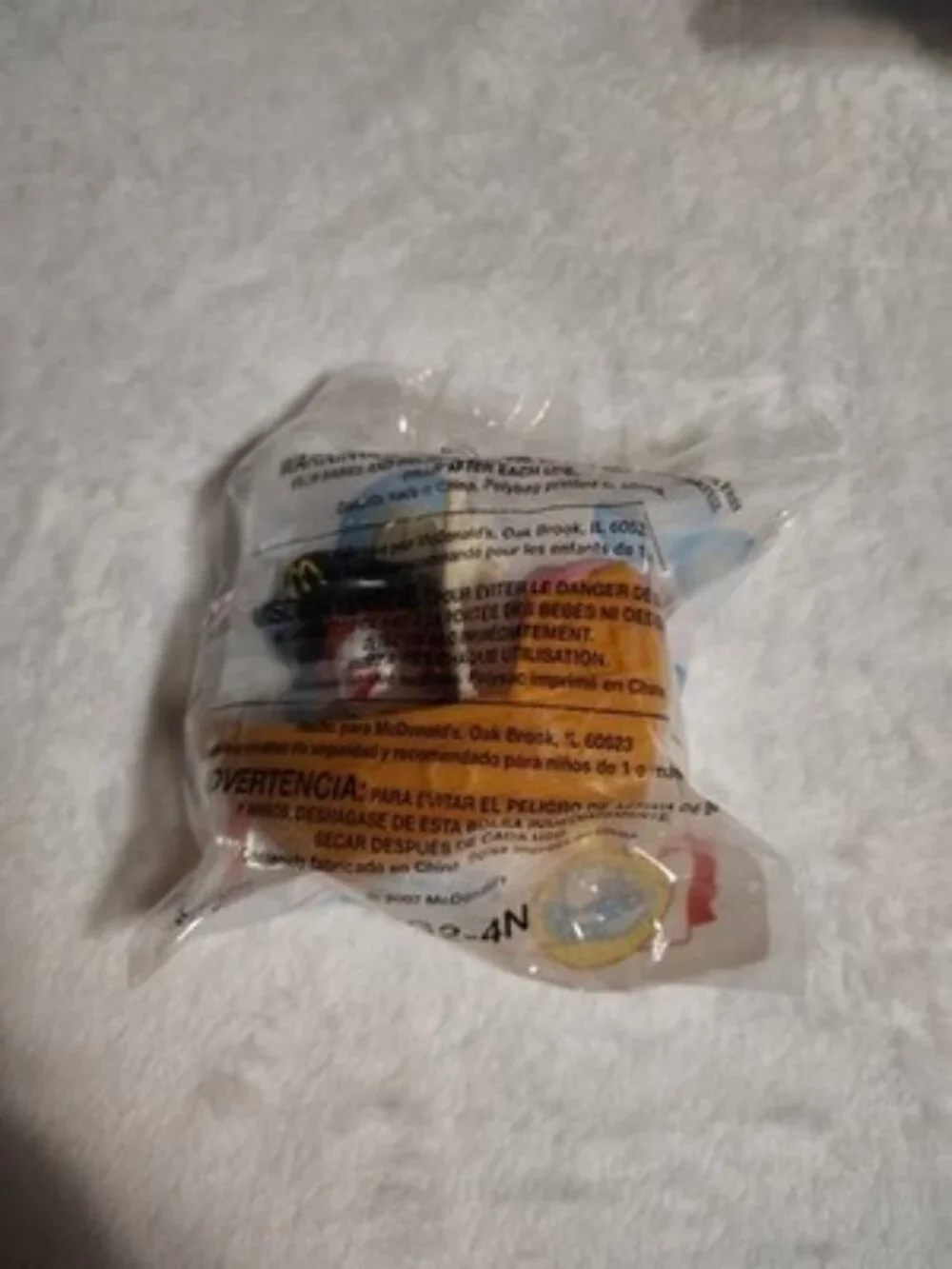 Baby Ronald McDonald 2007 Under 3 Happy Meal Toy New Brand New Still In Package